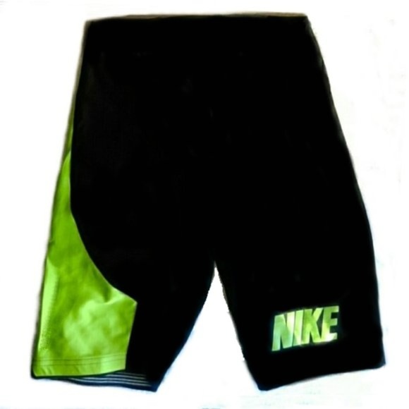 lime green nike biker shorts